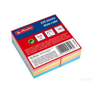 Notes kostka Herlitz Big Kolor, 8x8x3cm, 230 sztuk